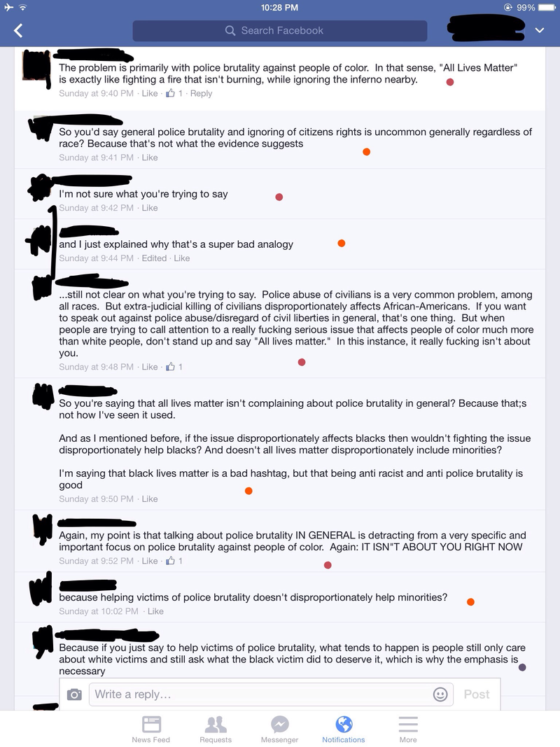 Illustration for article titled Don't Argue with Idiots on FB: A Lesson In 19 Screenshots